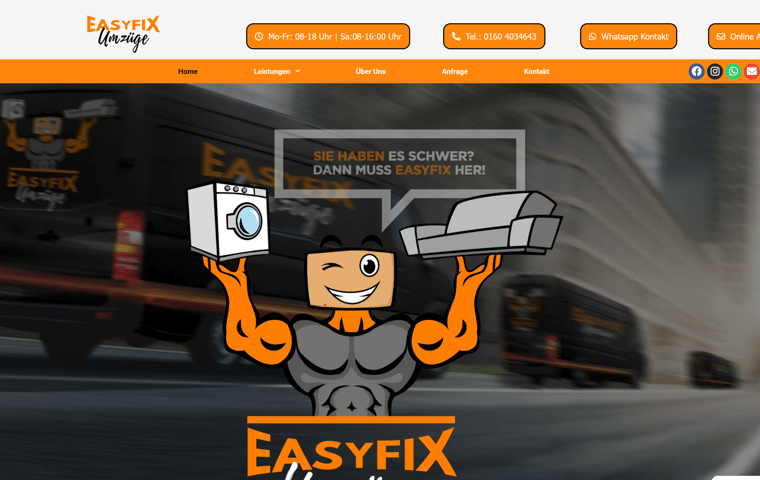 Website-Projekt EasyFix Umzüge