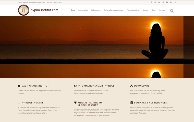 Website-Projekt Hypno-Institut.com