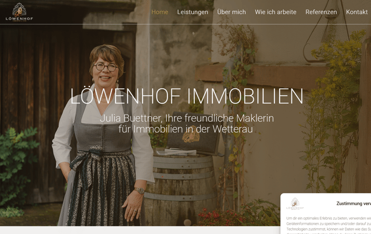 Website-Projekt Löwenhof Immobilien