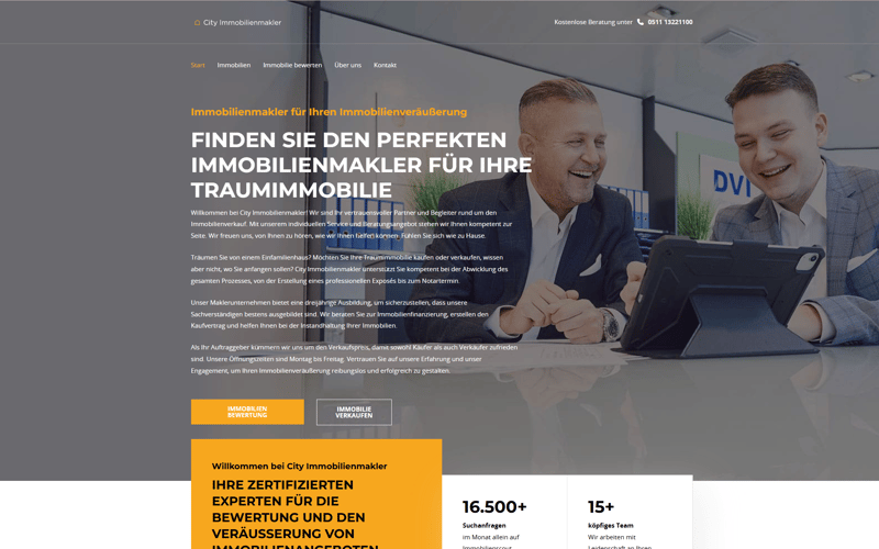 Website-Projekt City Immobilienmakler
