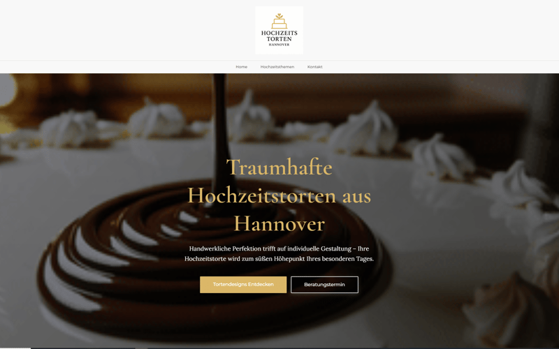Website-Projekt Hochzeitstorte Hannover