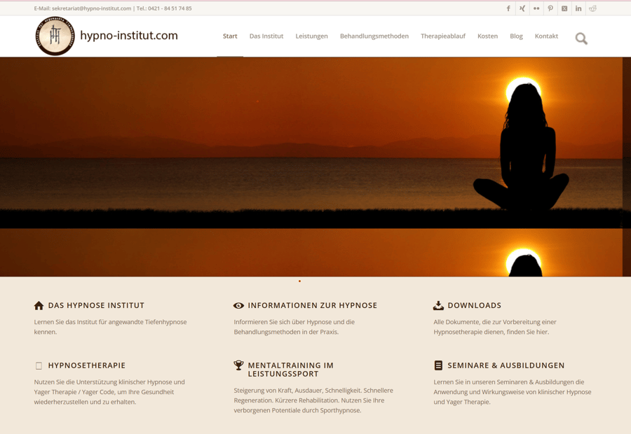 Website-Projekt Hypno-Institut.com