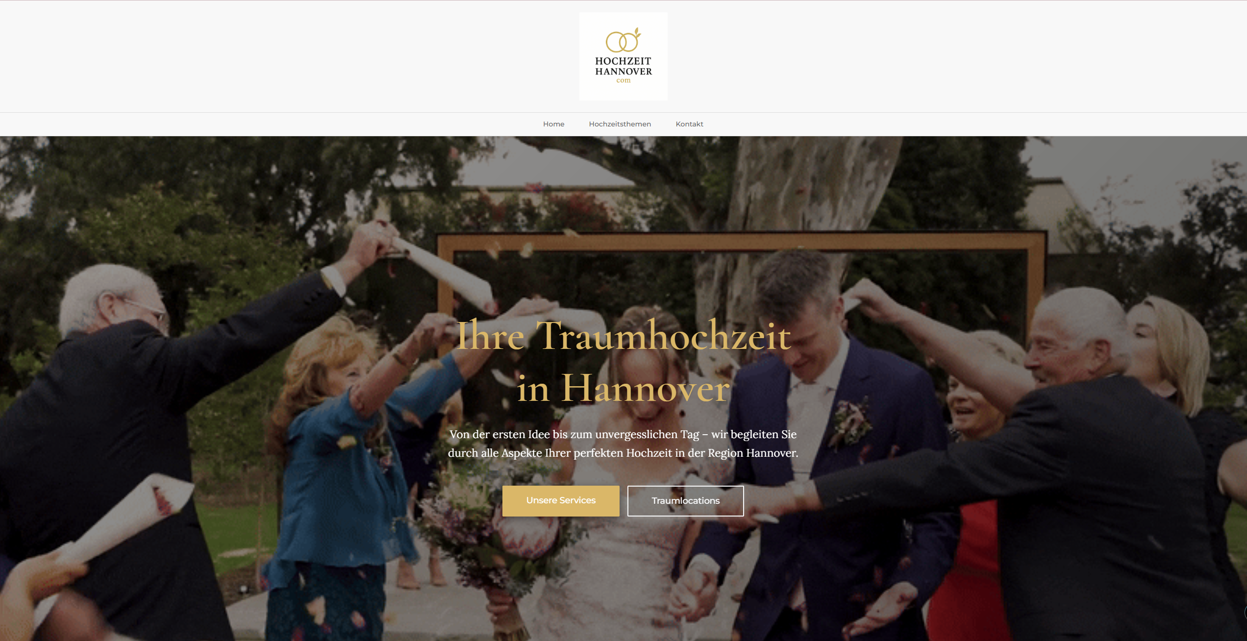 Hochzeit Hannover - Maßgeschneiderte Webentwicklung und SEO für Hannovers führende Hochzeitsplaner