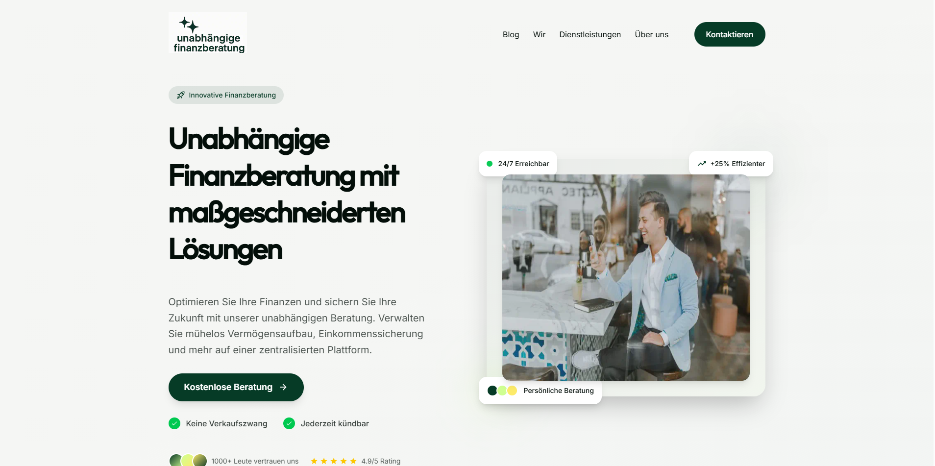 Unabhängige Finanzberatung - Vertrauensvolle Webentwicklung für seriöse Finanzdienstleistungen